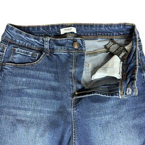 Womens Kensie Jeans Sz 10 / 30 Medium Wash High Rise Stretchy Tapered Leg 30x26